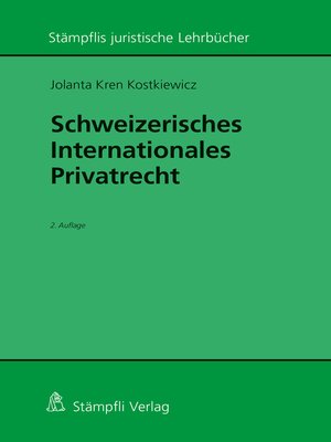 cover image of Schweizerisches Internationales Privatrecht